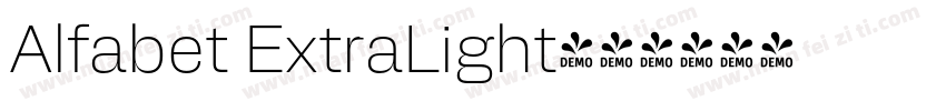 Alfabet ExtraLight字体转换